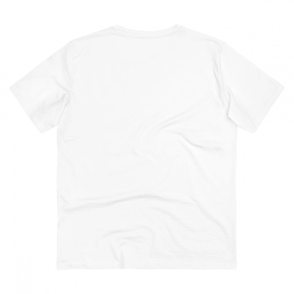 Generic Men's PC Cotton Dhidh Nature Printed T Shirt (Color: White, Thread Count: 180GSM)