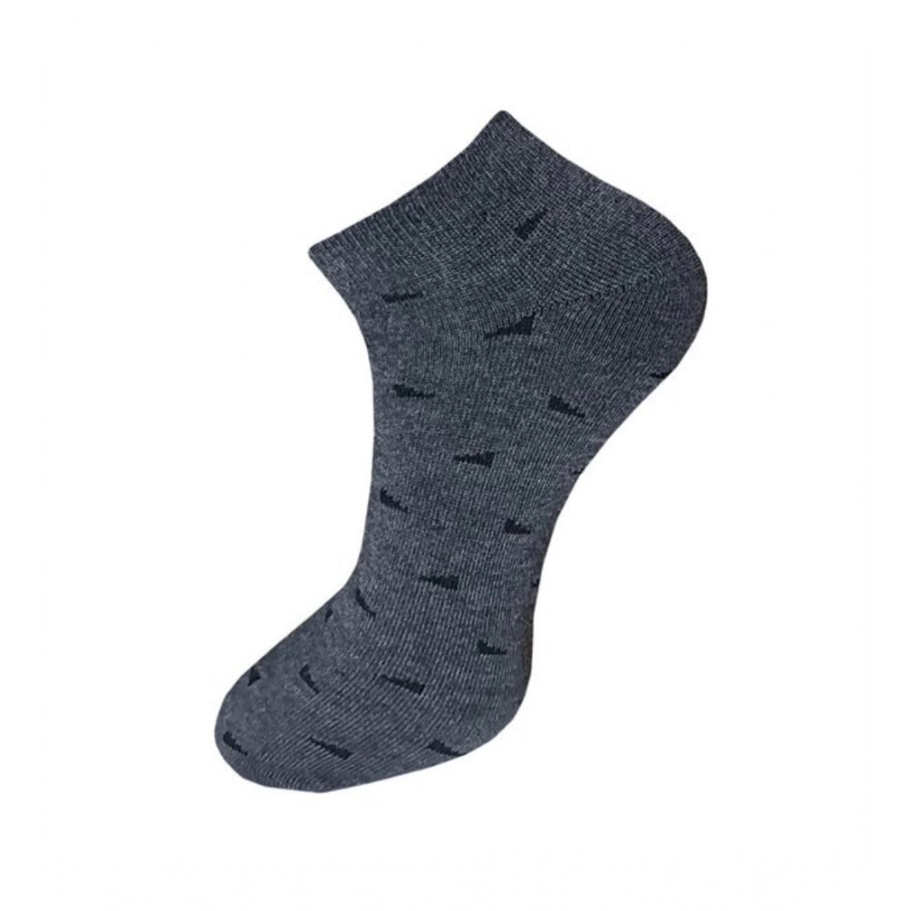 Generic 3_Pair Set Unisex Casual Cotton Printed Ankle Length Socks (Multicolor)