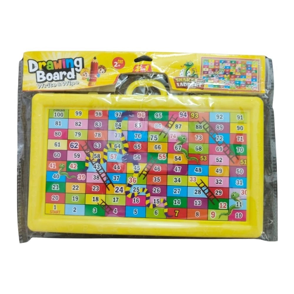 Pack Of_2 2in 1 Slate With Snake Ladder Game | Plastic | Educational Toys| 3+ Years