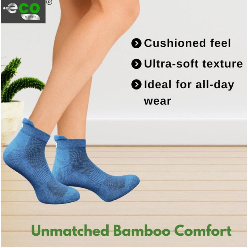 Generic 4_Pair Set Unisex Casual Cotton Printed Ankle Length Socks (Multicolor)