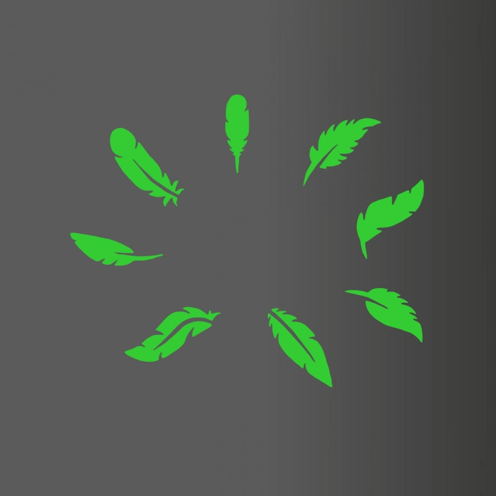 Generic Green Leaf Radium Wall Sticker