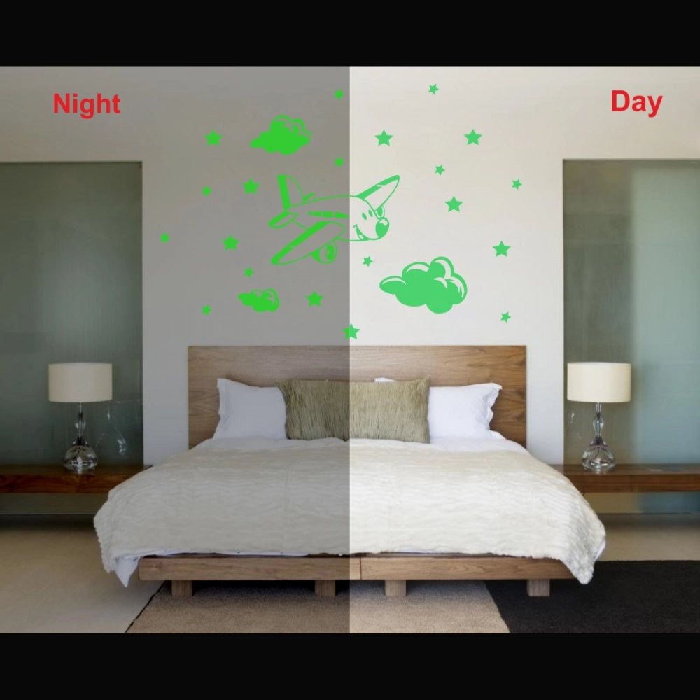 Generic Green Kids Room Decor Radium Wall Sticker