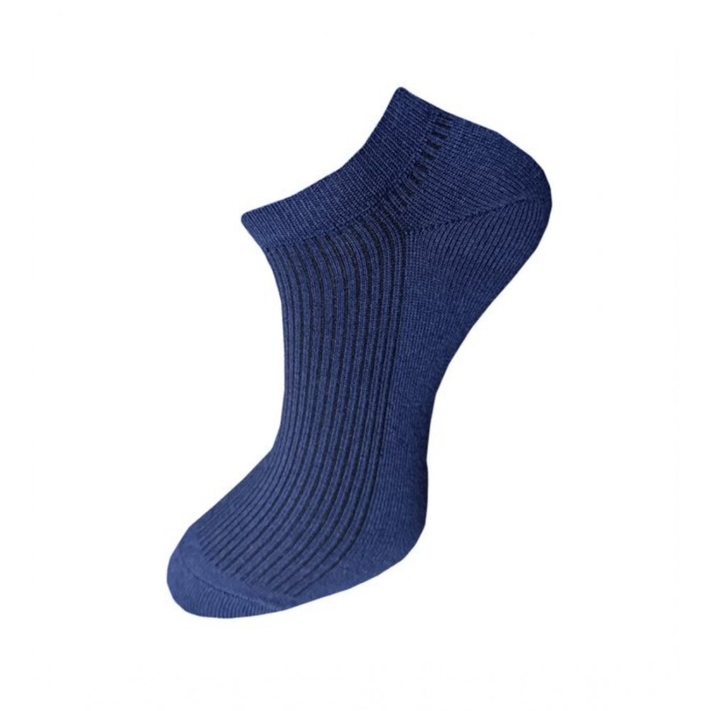 Generic 3_Pair Set Unisex Casual Cotton Solid Ankle Length Socks (Multicolor)