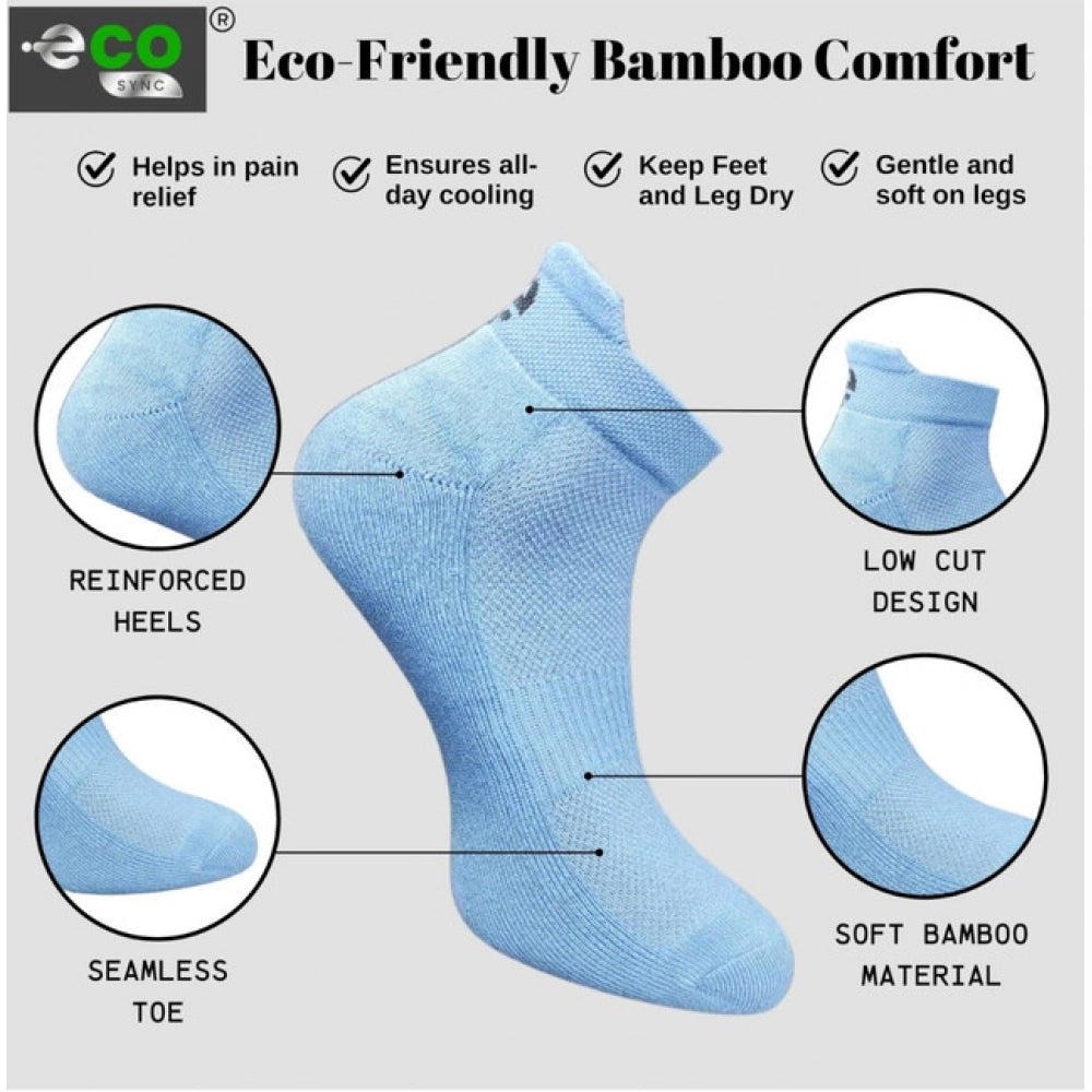 Generic 4_Pair Set Unisex Casual Cotton Printed Ankle Length Socks (Multicolor)