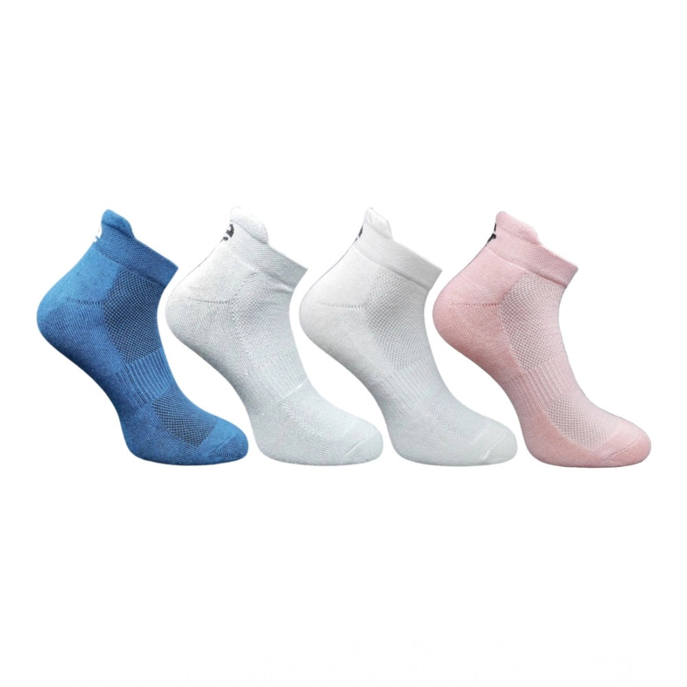 Generic 4_Pair Set Unisex Casual Cotton Printed Ankle Length Socks (Multicolor)