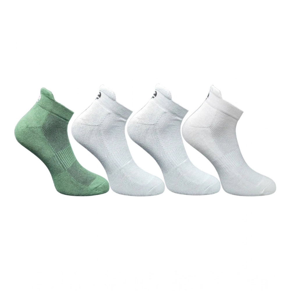 Generic 4_Pair Set Unisex Casual Cotton Printed Ankle Length Socks (Multicolor)