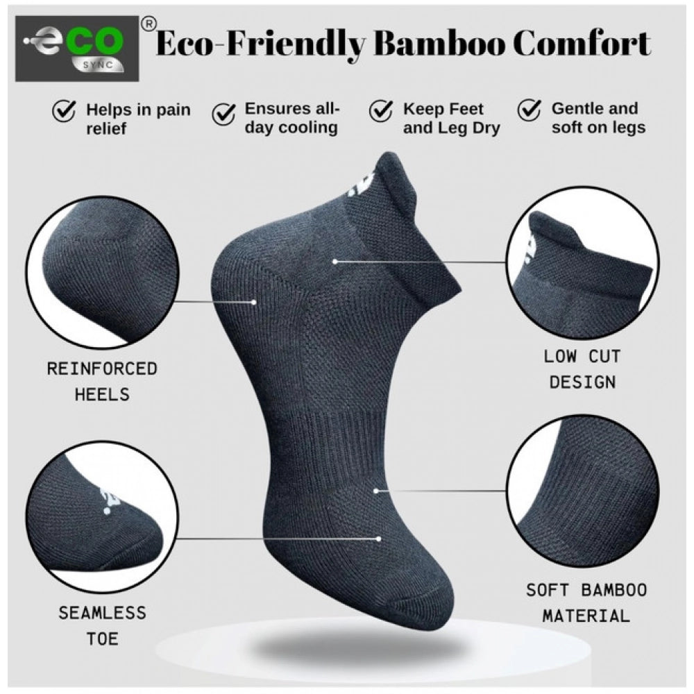 Generic 4_Pair Set Unisex Casual Cotton Printed Ankle Length Socks (Multicolor)