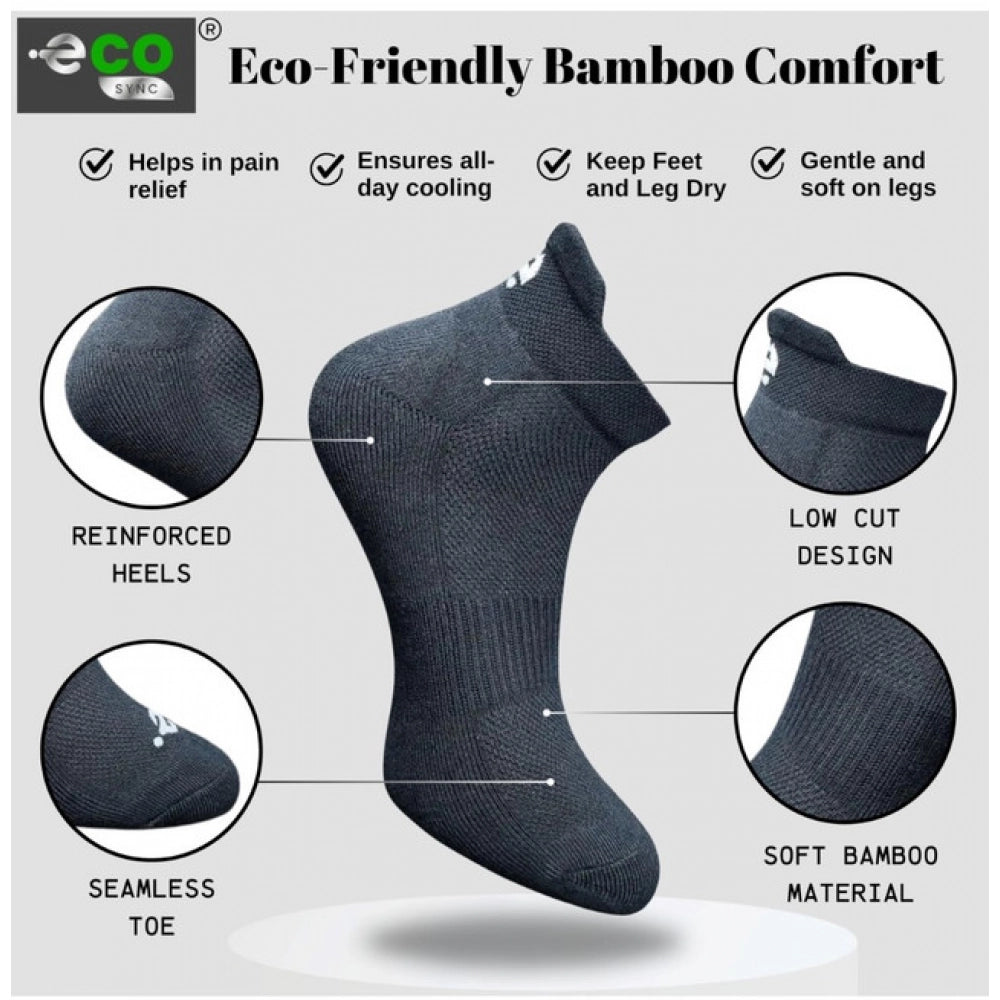 Generic 4_Pair Set Unisex Casual Cotton Printed Ankle Length Socks (Multicolor)