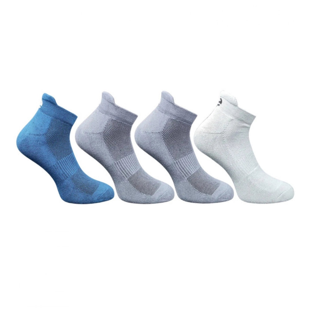 Generic 4_Pair Set Unisex Casual Cotton Printed Ankle Length Socks (Multicolor)