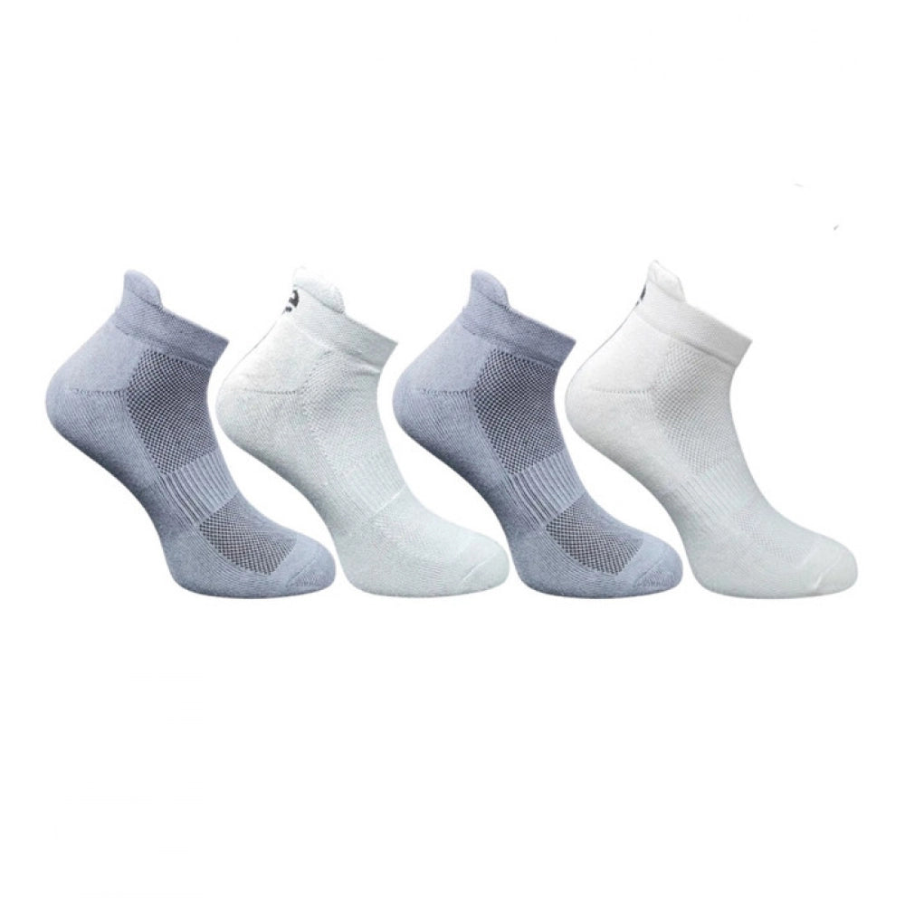 Generic 4_Pair Set Unisex Casual Cotton Printed Ankle Length Socks (Multicolor)