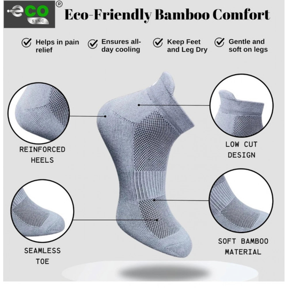 Generic 4_Pair Set Unisex Casual Cotton Printed Ankle Length Socks (Multicolor)