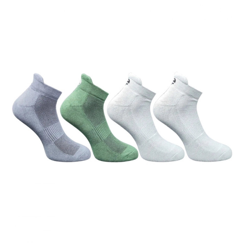 Generic 4_Pair Set Unisex Casual Cotton Printed Ankle Length Socks (Multicolor)