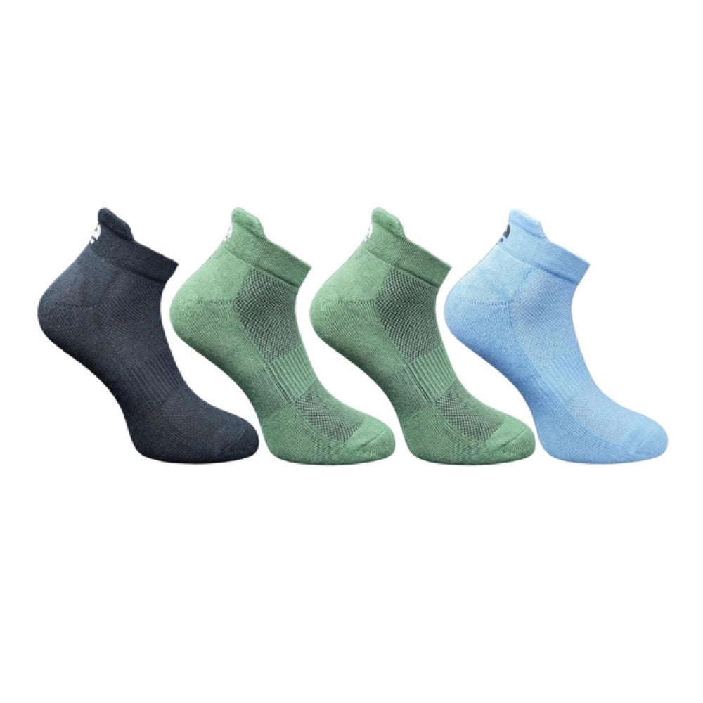 Generic 4_Pair Set Unisex Casual Cotton Printed Ankle Length Socks (Multicolor)