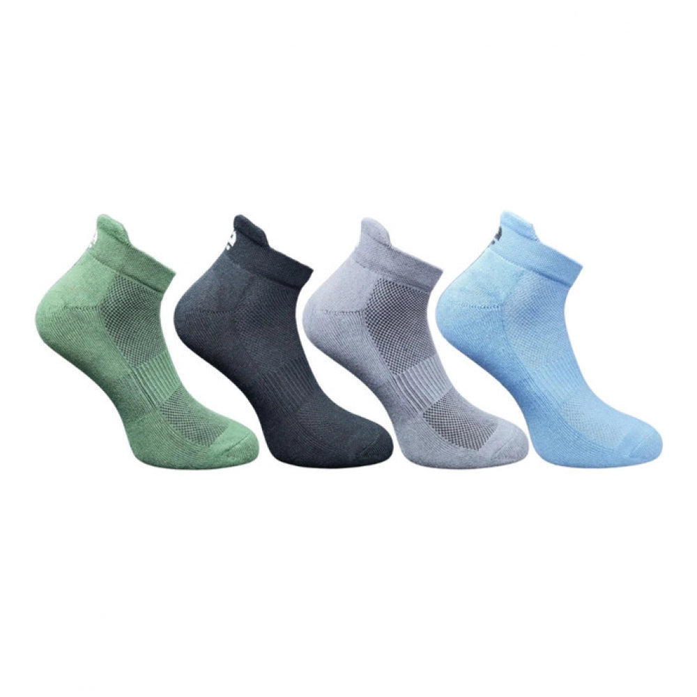 Generic 4_Pair Set Unisex Casual Cotton Printed Ankle Length Socks (Multicolor)