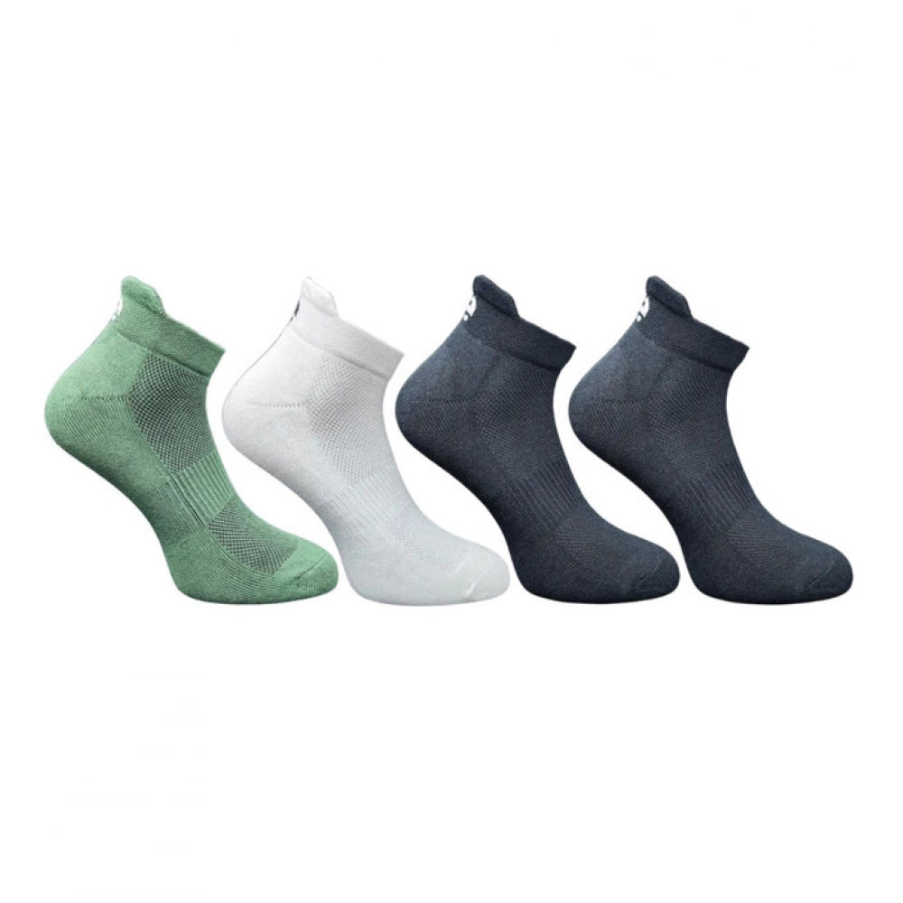 Generic 4_Pair Set Unisex Casual Cotton Printed Ankle Length Socks (Multicolor)
