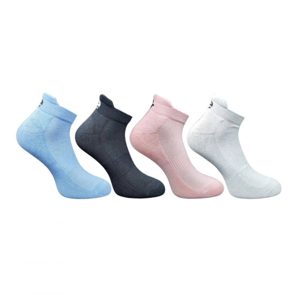 Generic 4_Pair Set Unisex Casual Cotton Printed Ankle Length Socks (Multicolor)