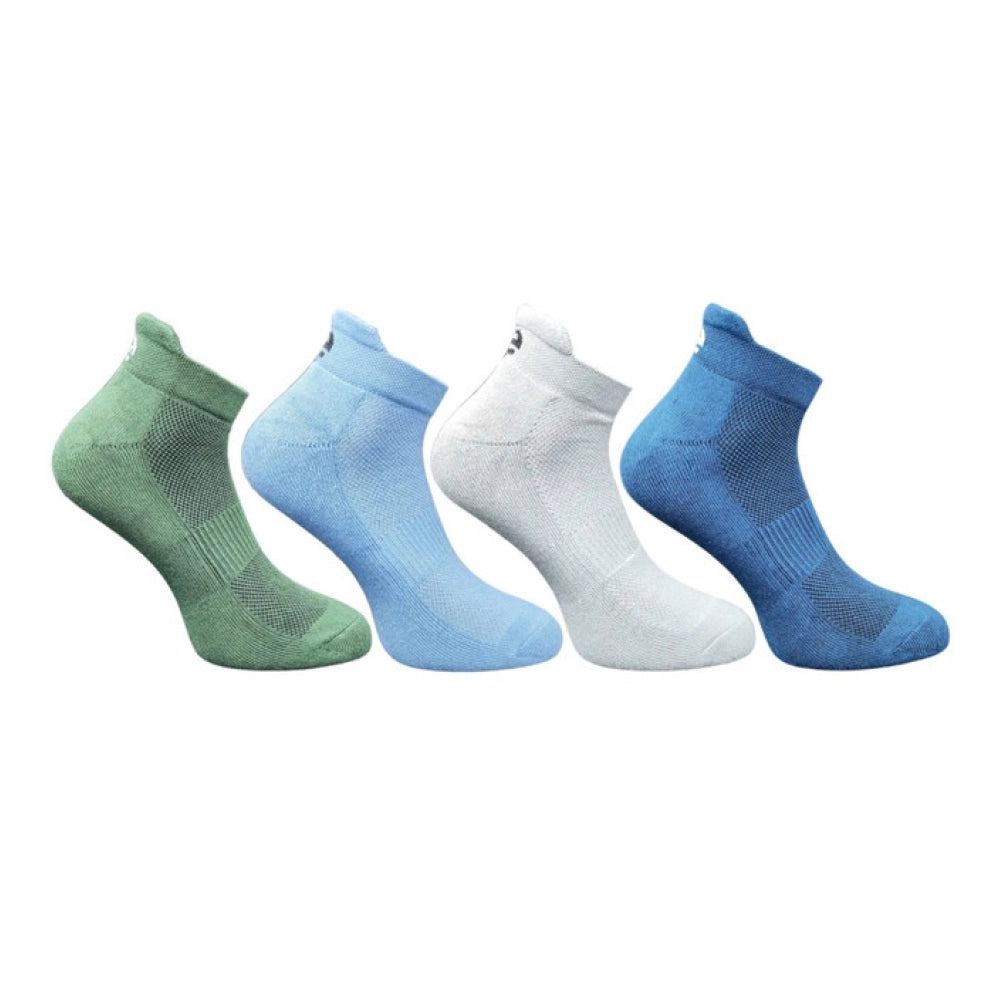 Generic 4_Pair Set Unisex Casual Cotton Printed Ankle Length Socks (Multicolor)