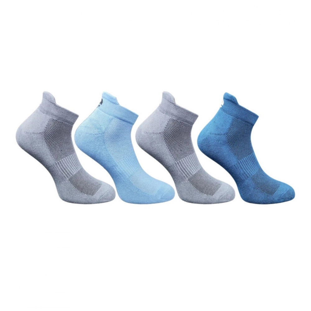 Generic 4_Pair Set Unisex Casual Cotton Printed Ankle Length Socks (Multicolor)