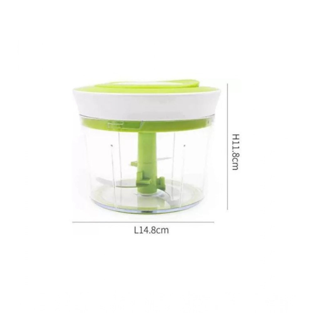 Generic 2-in-1 Manual Smart Chopper – Handy Vegetable And Fruit Processor (Color: Assorted )